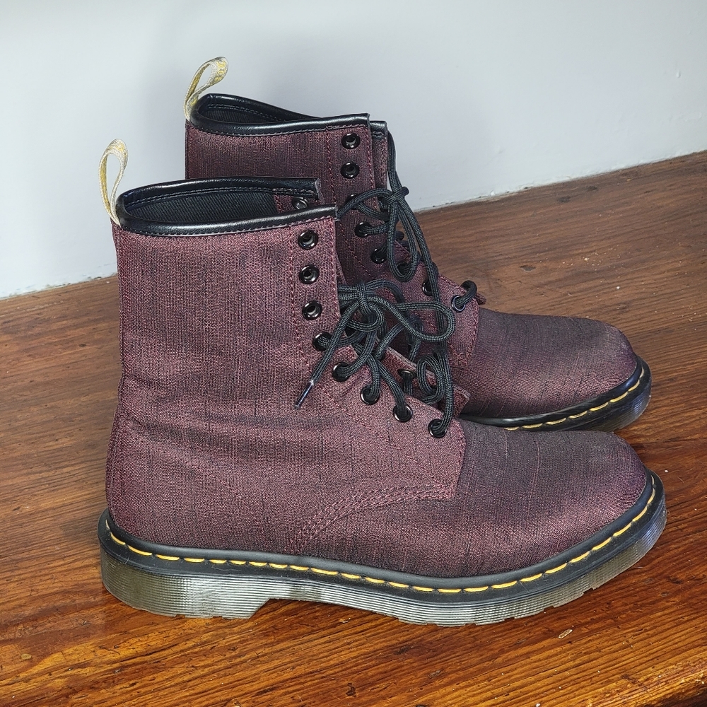 Dr Martens Vegan Castel Cherry Red Boots